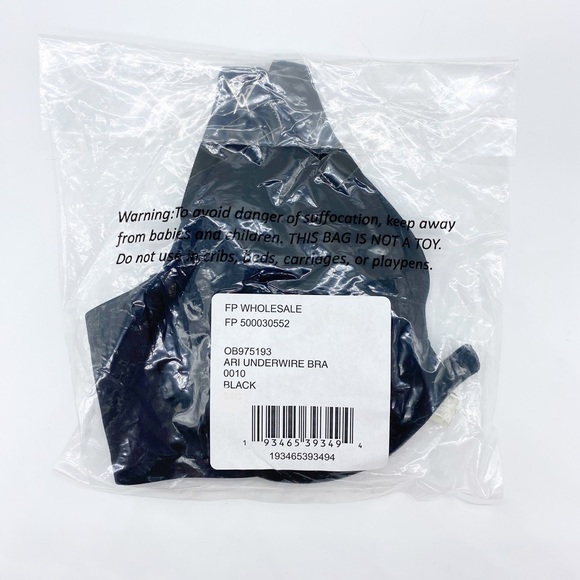 Free People ARI Underwire Bra Black Sz 34A - Picture 5 of 5